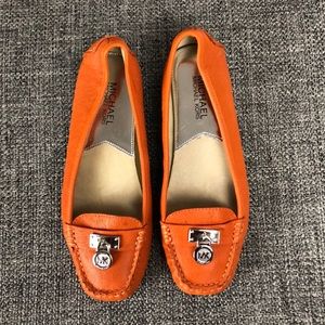 Orange Michael Kors Loafers